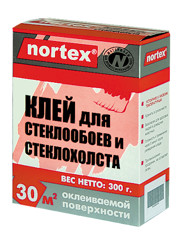 Клей для стеклообоев &quot;Nortex&quot; 300 гр до 30 м.кв: фотография 1