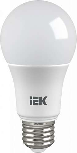 Лампа светодиодная ECO A60 9Вт грушевидная 230В 6500К E27 IEK LLE-A60-9-230-65-E27: фотография 1