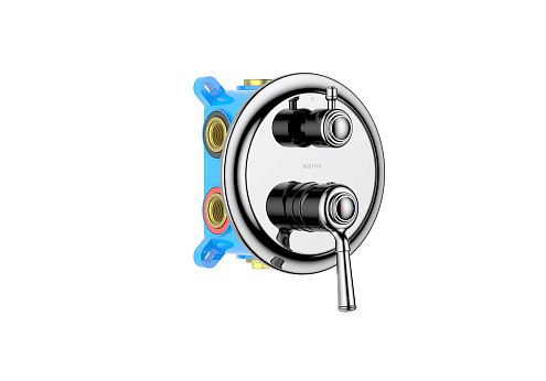 Смеситель для ванны 3 режима (внешняя и скрытая часть) Aquatek AQ1547CR Классик: фотография 1