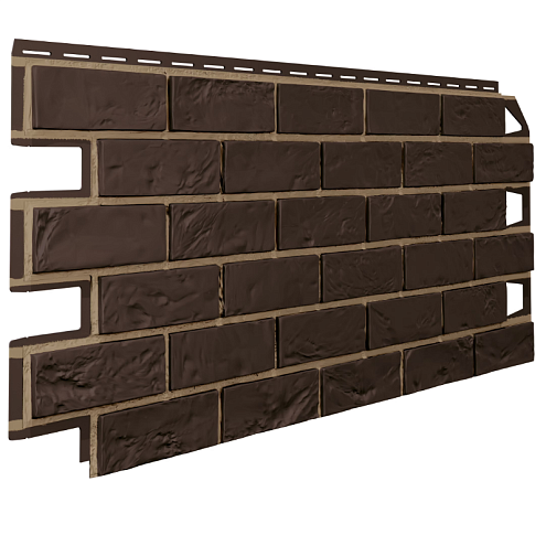 Фасадные панели Технониколь Оптима, Кирпич, темно-коричневый : фотография 1