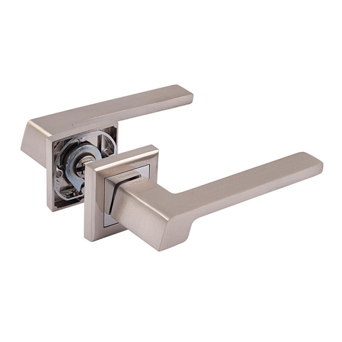 Ручка дверная НОРА-М 111К AL матовый никель: фотография 1