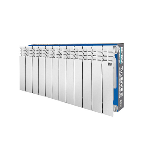 Радиатор биметаллический STI Bimetal 350/80 12 секций: фотография 1