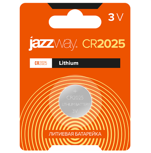 Элемент питания литиевый CR2025 3В BL-1 (блист.1шт) JazzWay 2852861: фотография 1