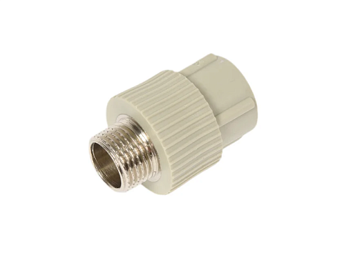 Муфта комбинированная наружная резьба 20х1/2" TR-TB серый Tebo: фотография 1