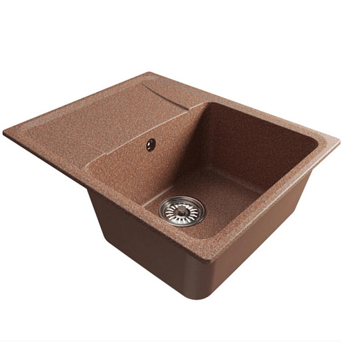 Мойка ML-GM26 с крылом, терракотовая (307), 470х580х190 мм: фотография 1