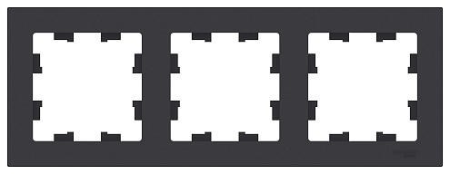 Рамка 3-м ATLAS DESIGN универс. карбон SchE ATN001003: фотография 1