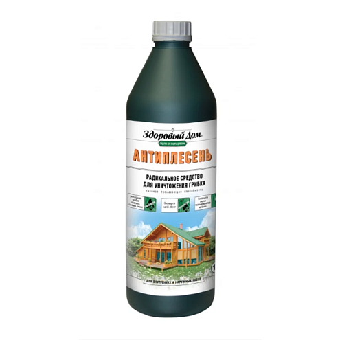 Здоровый Дом БИО деревозащитное средство желто-зеленый  1кг : фотография 1