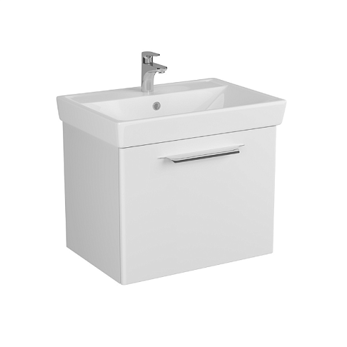 Тумба DIBORG Lande Q 70 1 ящик белая матовая 77.2214: фотография 1