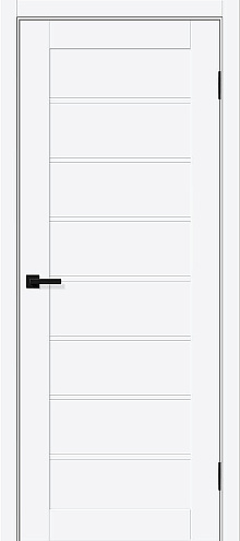 Дверь ПЭТ Браво-20 White Silk 2000х900 : фотография 1