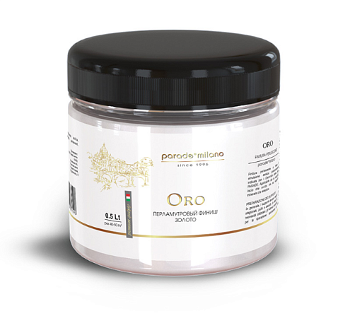 Декоративное перламутровое финишное покрытие PARADE Oro золото 0,5л: фотография 1