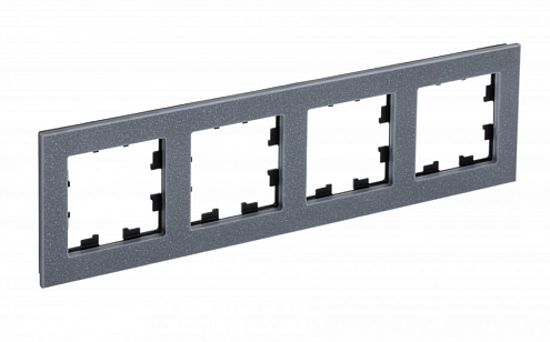 Рамка 4-местная AtlasDesign Nature мрамор айс грей Systeme Electric ATN343204: фотография 1