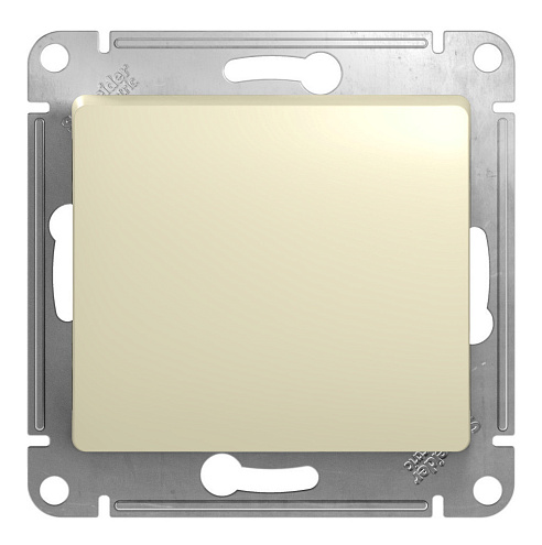 Выключатель 1-клавиша СП Glossa 10А IP20 (сх. 1) 10AX механизм бежевый SE GSL000211: фотография 1