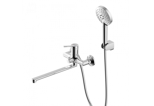 Смеситель Lemark &quot;Минима&quot; LM3851C универсальный с плоским изливом 350 мм хром: фотография 1