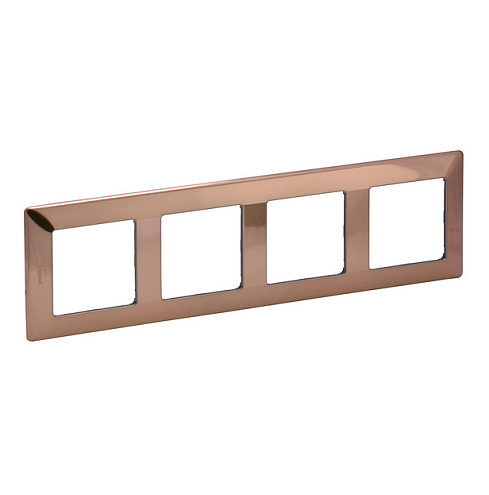 Рамка 4-м Valena Life универсальная медь Leg 754164: фотография 1
