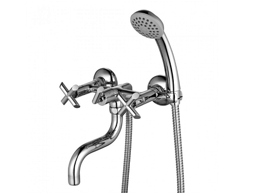 Смеситель Lemark &quot;Практика&quot; LM7512C для ванны с круглым повортным изливом 150мм хром: фотография 1