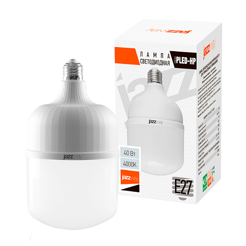 Лампа светодиодная высокомощная PLED-HP-T120 40Вт 4000К E27 3700лм 220В/50Гц Pro JazzWay 1038920A: фотография 1