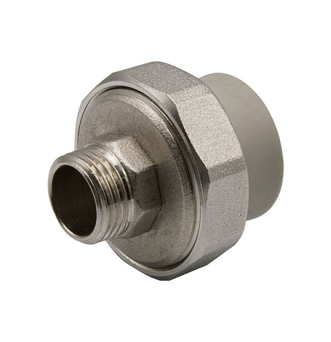 Муфта комбинированная разъемная, наружная резьба 25х1/2'' EVER plast   : фотография 1