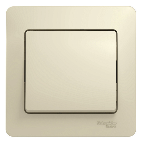 Выключатель 1-клавишный Glossa 10А IP20 (сх.1) 10AX в сборе бежевый Systeme Electric GSL000212: фотография 1