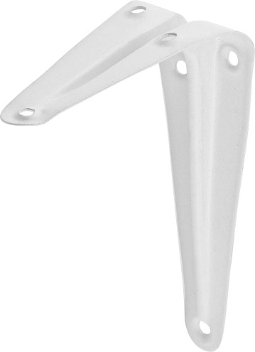 Кронштейн 125х100 мм, белый: фотография 1