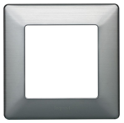 Рамка 1-м Valena Life универсальная сталь Leg 754151: фотография 1