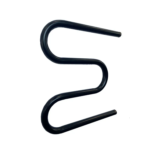 Полотенцесушитель М-образный (М-2) 500х500 D32мм, чёрный матовый: фотография 1