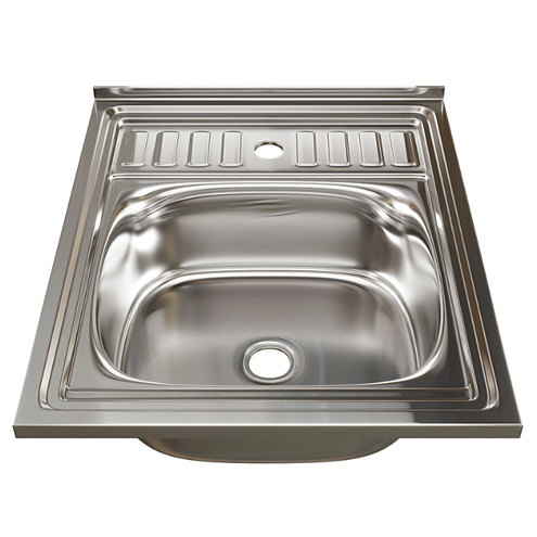 Мойка 600х500 выпуск 1 1/2&quot; MIXLINE 160 мм: фотография 1