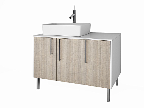 Тумба Токио 105 арт.08 Белый/Дуб Олимпия : фотография 1