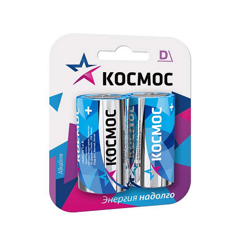Элемент питания алкалиновый D/LR20 Максимум BP2 (блист.2шт) КОСМОС KOCLR20MAX2BL: фотография 1