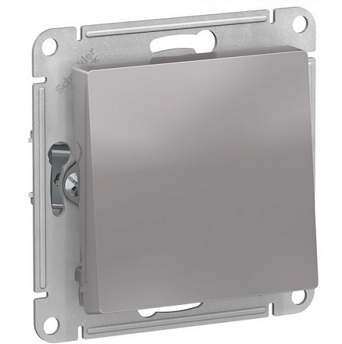 Механизм переключателя 1-кл. ATLAS DESIGN (сх.6) 10АХ алюм. SchE ATN000361: фотография 1