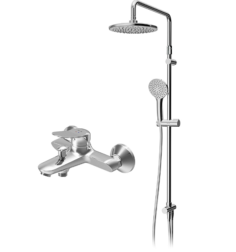 F40885C14 Sunny набор 2в1: см-ль д/ванны/душа, верхний душ d 220 мм, ручн.душ 110 мм, 1 ф-ция, душев: фотография 1