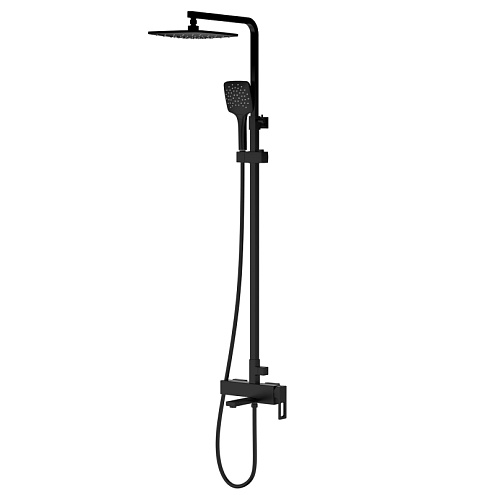 Душевая система 35к G2417-6 GAPPO лейка &quot;Тропический душ&quot; черный: фотография 1