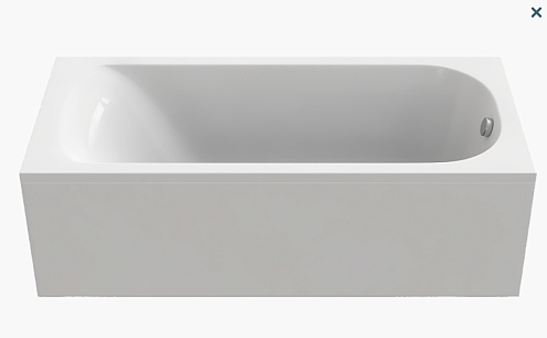 Ванна BAS &quot;Нирвана-PRO&quot; 170х70 на каркасе: фотография 1