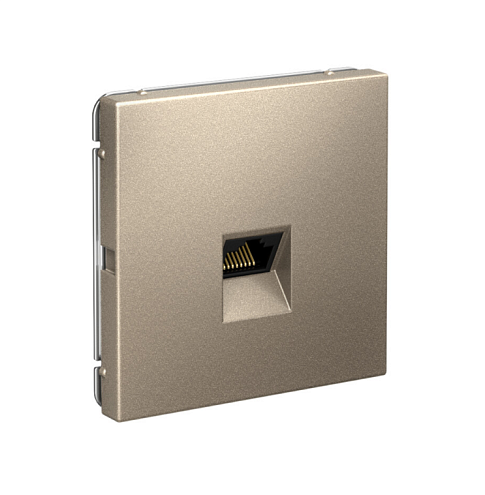 Розетка компьютерная ArtGallery RJ45 кат.5E механизм шампань Systeme Electric GAL000583: фотография 1