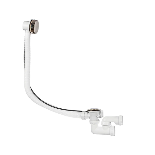 Слив-перелив полуавтомат WIRQUIN для ванны с внешним кабелем L=700мм регулируемым сифоном: фотография 1