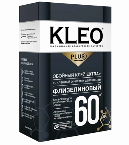 Клей KLEO EXTRA PLUS 60 для флизелиновых обоев до 60м²: фотография 1