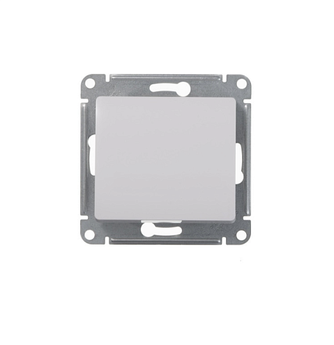 Переключатель проходной 1-клавишный Glossa 10А IP20 (сх.6) 10AX механизм белый Systeme Electric GSL000161: фотография 1
