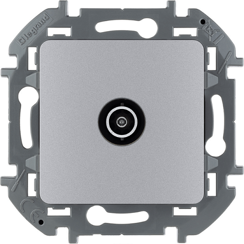 Механизм розетки проходной TV Inspiria 14дБ 5-862мГц алюм. Leg 673862: фотография 1