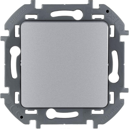 Механизм выключателя 1-кл. Inspiria 10А IP20 250В 10AX алюм. Leg 673602: фотография 1