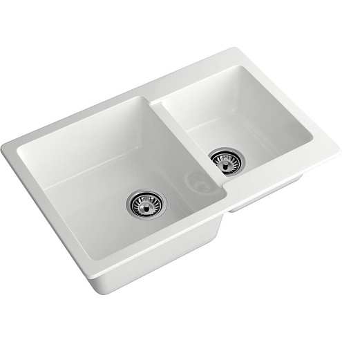 Мойка GRANFEST GF-P780K 2 чаши 780х510 мм иней: фотография 1