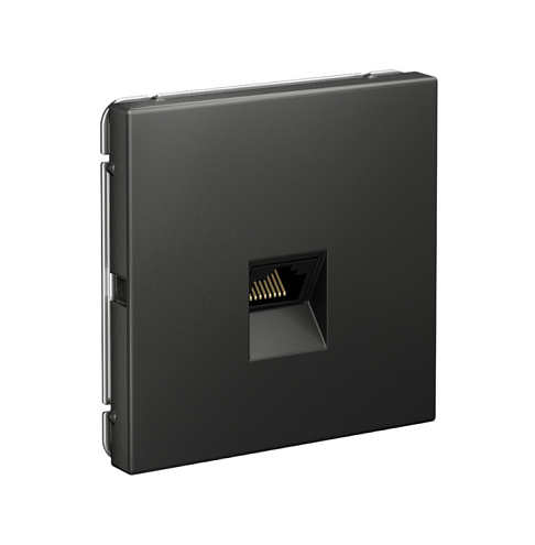 Розетка компьютерная ArtGallery RJ45 кат.5E механизм базальт Systeme Electric GAL001483: фотография 1