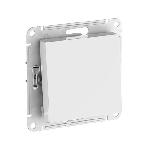 Переключатель 1-клавишный AtlasDesign (сх.6) 10AX с быстрозажимными клеммами механизм белый Systeme Electric ATN000161S: фотография 1