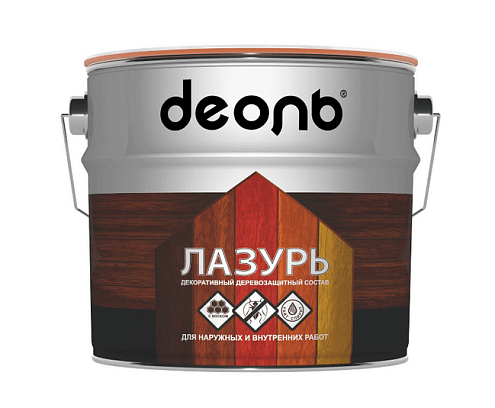 Пропитка деревозащитная лазурь ДЕОЛЬ, бесцветная 5л: фотография 1