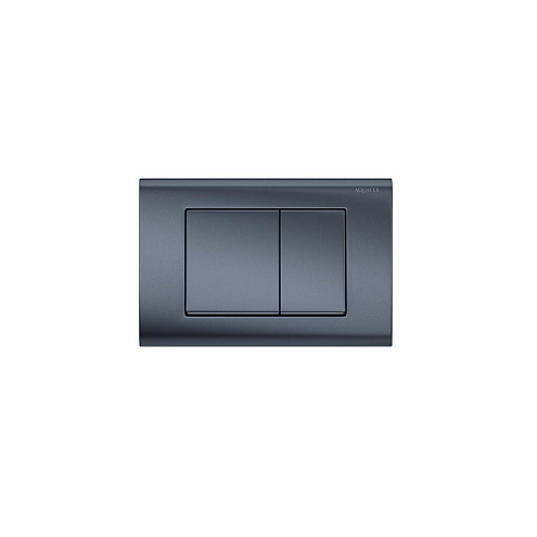 Панель смыва Aquatek KDI-0000033 оружейная сталь матовая, клавиши квадрат : фотография 1