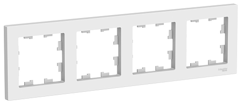 Рамка 4-местная AtlasDesign универсальная лотос Systeme Electric ATN001304: фотография 1