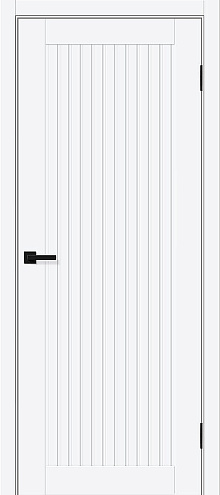 Дверь ПЭТ Браво-40 White Silk 2000х700: фотография 1