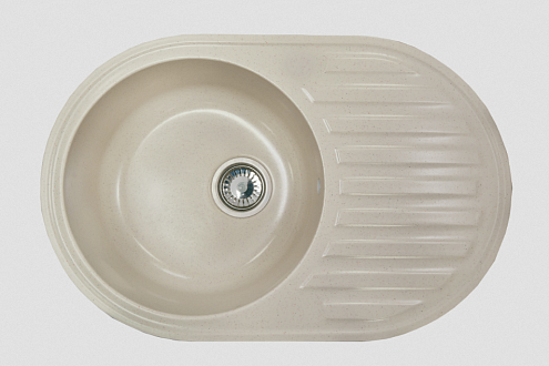 Мойка GRANICOM NOVELL Каролина 7502 740х485 мм графит без сифона: фотография 1