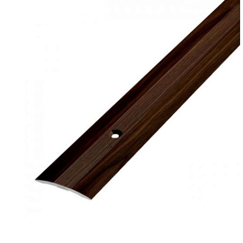 Порог стык  универсальный 28мм 1,35м орех темный: фотография 1