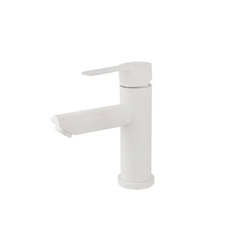 Смеситель для умывальника Sanday SD3460-06 нержавеюшая сталь белый: фотография 1