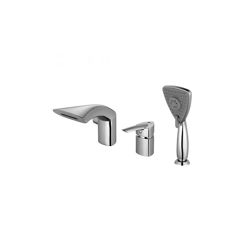 Смеситель Lemark &quot;Марс&quot; LM3545C для ванны встраиваемый на 3 отверстия с аксессуарами хром: фотография 1