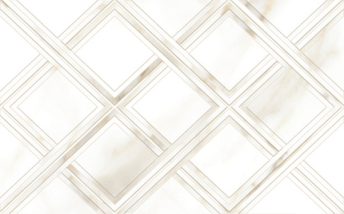 Настенная плитка 40х25 Calacatta Gold белая 03 ромбы GT10100001120: фотография 1